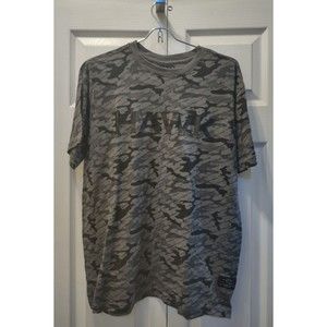 Tony Hawk T-shirt Men size M Green/Gray Camo Short Sleeve Skater Shirt  60/40